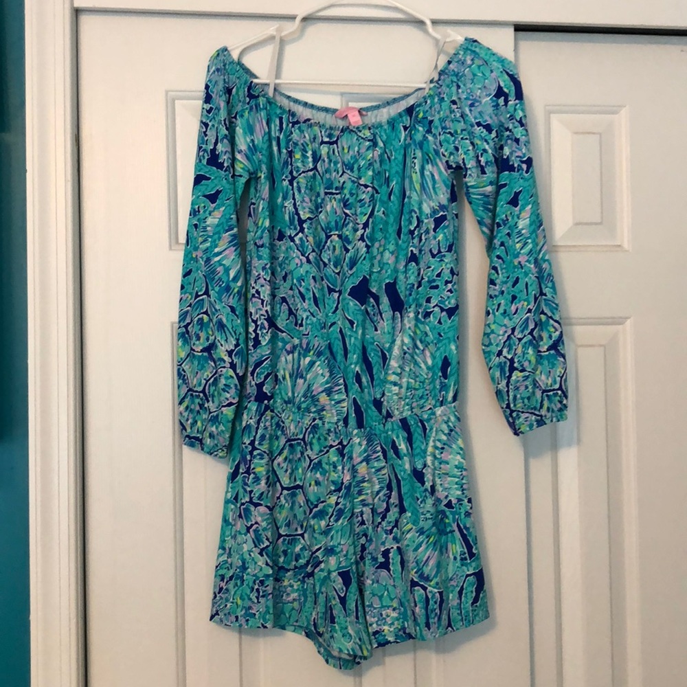 NWOT Lilly Pulitzer Lana Tortuga Time Romper